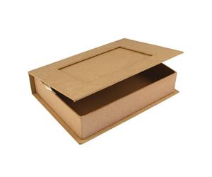 Boîte - Livre P.Mâché Fsc Recycled 100%, 22,8x16x5cm, Av. Cadre P. Photo
