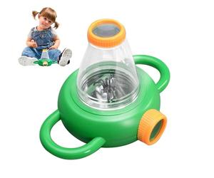 Boite Loupe Insecte, 19,5x13x10cm Boite A Insecte pour Enfant, avec Socle D'observation, Modèle Araignée, Miroir D'observation, Grossissement 4X, en ABS, Facile À Nettoyer, Vision Bidirectionnelle