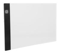 Boîte Lumineuse à Dessin A4 Noire en Plastique, Tablette LED