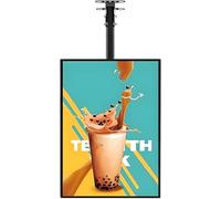 Boîte lumineuse LED à cadre mince pour affichage de menu, panneau d'affichage mural en aluminium pour restaurants, magasins de restauration rapide et cafés, installation facile