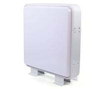 Boîte lumineuse LED carrée double face - Étanche - Cadre en aluminium acrylique - Panneau publicitaire LED moderne - 50 x 50 cm - Montage mural - Pour l'extérieur et l'intérieur