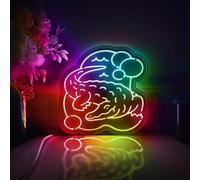 Boîte lumineuse LED crocodile en forme d'alligator, décoration murale d'animaux sauvages, panneau lumineux, décoration de bureau, cadeau pour les amateurs de reptiles, amateurs de faune (RGB et effet