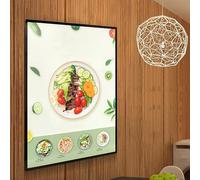 Boîte lumineuse LED double face pour panneau publicitaire - Cadre mural pour restaurants et cafés - Format A3