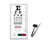 Boîte lumineuse LED for tests de vision à 2,5 m/5 m, tableau d'examen de la vue avec éclairage uniforme et sans éblouissement, for magasins d'optique, cliniques et écoles