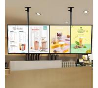 Boîte lumineuse LED pour affichage de menu, panneau d'affichage mural pour restaurants et cafés, solution de montage rapide