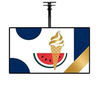 Boîte lumineuse LED ultra fine avec cadre encliquetable, affichage du menu, panneau d'affichage numérique mural avec tige télescopique pour restaurants et magasins (40 x 60 cm)