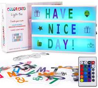 Boite Lumineuse Message Led,Light Box Rose Avec 192 Lettres Et Emojis,Led Light Box Set,Format A4,Blockbuster Letter Box,Un Pratique Et Romantique Cadeau Pour Toutes Les Fêtes Importants