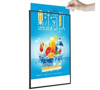 Boîte lumineuse murale avec cadre pour affiche LED, affichage publicitaire éclairé avec verre trempé, tableau de menu rétroéclairé pour restaurants, cafés et panneaux d'affichage de détail