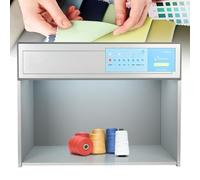 Boîte lumineuse pour l'étalonnage des couleurs en laboratoire avec 6 sources LED, Armoire d'évaluation des couleurs précis pour cuir, plastiques et impression, sources D65 TL84 F UV CWF U30