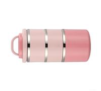 Boîte Lunch 3 Niveaux Isolée Étanche Boîte Lunch 3 Niveaux Isolée(Pink) | Acier inoxydable 304, isolation 2-4h, joints silicone, inclus, anti-fuite garanti