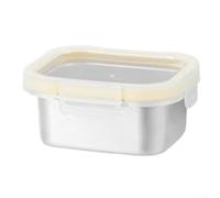Boîte Lunch 304 Hermétique Micro-ondes - Conteneur Repas Étanche Meal Prep - Silver 12x10x6cm(300ml)