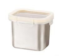 Boîte Lunch 304 Hermétique Micro-ondes - Conteneur Repas Étanche Meal Prep - Silver 12x10x6cm(600ml)