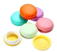 Boite Macaron,6 PCS Boîte à Bijou Coloré Mini Rangement Stockage de Bijoux Boîtes à Macaron Boucle D'oreille Boite a Petite Ecrint pour Le Stockage Bague Boucles d'oreilles Collier 4 * 2CM