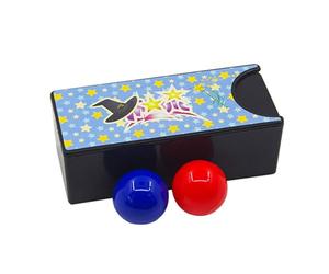 Boîte magique changeable - Outil interactif de magicien - Fonction de tour de balle rouge et bleue - Mentalisme de Gimmick - Méthode interactive d'illusion - Performance engagée