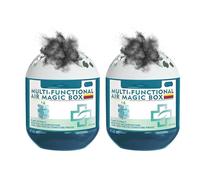 Boîte magique de dépoussiérage de purification d'air intérieur, boîte magique d'air multifonctionnelle, purificateur d'air de collecte automatique de poussière, formule d'extrait de plante (2pcs)