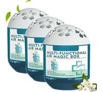 Boîte magique de dépoussiérage de purification d'air intérieur, boîte magique d'air multifonctionnelle, extrait de plante pour le dépoussiérage et la fraîcheur dans n'importe quelle pièce (3 PCS)