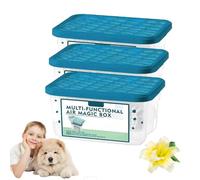 Boîte magique de dépoussiérage de purification d'air intérieur - Indoor Air Purification Dust Removal Magic Box - Formule Végétale, Fraîcheur Longue Durée, Pour Maison Bureau Toilettes (3, 350ml)