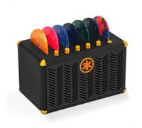 Boite Mediator Guitare, Porte Guitar Pick Enceinte avec 7 Mediators en Celluloid, Set de Boîtes de Rangement pour Médiators Destiné aux Guitaristes et Mélomanes