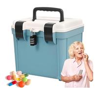 Boîte Médicaments Serrure - Coffre Sécurité, Organisateur Documents | Conteneur Code Portatif Protection Pharmacie Stockage Médical Maison Bureau Clinique pour la Maison