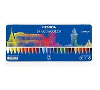 Boîte métal 24 crayons Lyra Aquacolor