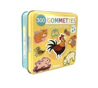 Auzou Gommettes La Ferme – 300 gommettes – Boîte métal
