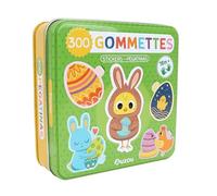 Auzou - Boîte métal - 300 gommettes - Pâques