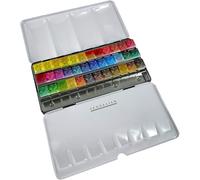 Sennelier Peinture aquarelle Extra-fine - Boîte métal 36 demi-godets + 1 pinceau