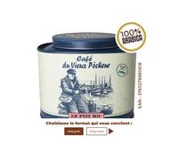 Boîte métal café LE PTIT MIC 500g - CAFÉ DU VIEUX PÊCHEUR - Conditionnement : 500g grain