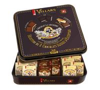 Boîte métal chocolats à l'ancienne Villars - Assortiment de 3 chocolats - 200 gr