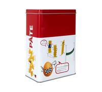 Boite metal - cook concept - ludique - rouge et blanc