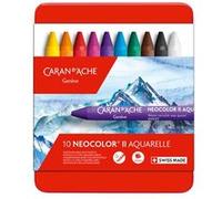 Boîte métal de 10 pastels à la cire aquarellables NEOCOLOR® II - Caran d'Ache G