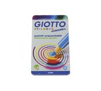 Giotto – Crayons de couleur – Stilnovo Acquarell – Boîte métal – 12 crayons