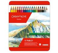 Boîte métal de 18 crayons de couleurs Pablo -