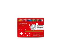 Crayons de couleur Swisscolor, étui métal de 30