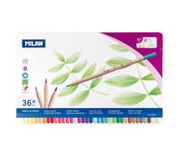 Boîte métal de 36 crayons de couleur mine de 3,5mm Milan