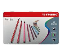 STABILO Pen 68 stylo-feutre Couleurs assorties 50 pièce(s)