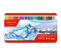 Caran d'Ache Boîte métal Neocolor II – 84 pastels à la cire aquarellables