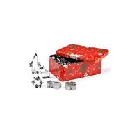 Boite métal Découpe pâte emporte-pièces inox Décors sapin 25 motifs