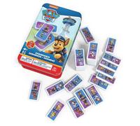 Spin Master – Boîte métal dominos Paw Patrol – 28 dominos, héros chiots – 4 ans+