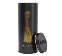 BOITE METAL NOIR ET DORE SPAGHETTI