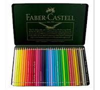 Faber-Castell 117536 Crayons Aquarellables Albrecht Dürer, Set de 36 Crayons à Mine Épaisse de 3,8 mm, Crayons Aquarelle aux Pigments Solubles qui se Transforment en quelques coups de Pinceau