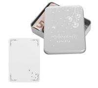 Boite Metallique Cadeau Argent - Boite Metal, Mini Rangement pour Bons, Billets, Pièces, Bijoux, Bonbons, Anniversaire, Mariage, Noël, Voyage, Baptême, Communion, Collègues, Souvenirs