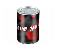 Boite Métallique Cadeau - I Love You - Ø 78 X 111 Mm