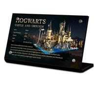 Boîte Modèle Acrylique Compatible avec Les Blocs Construction Lego 76419 Château Et Terrain, Assembler Vitrine Anti Poussière, Vitrine Épaisse Transparente Verre Protégé Contre Les UV A,5mm