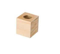 BOÎTE MOUCHOIRS CARRÉE 14X13X13 CM BOIS