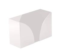 Boîte Mouchoirs Couverture, Porte-Serviettes en Acrylique, Distributeur de mouchoirs de Table(White)