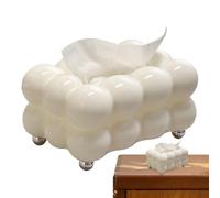 Boîte Mouchoirs Style Barbe À Papa - Distributeur Rangement en PP Design Créatif Haut De Gamme | Couvercle Décoratif | pour Maison, Salon, Salle De Bain, Chambre, Couloir, Bureau