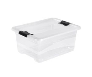 Boîte multi usages avec couvercle 12 litres - Transparent