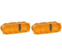 Boîte multiposte Batibox 3 postes ou 6 à 8 modules - profondeur 40mm (Lot de 2)