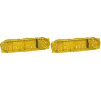 Boîte multiposte Batibox 4 postes ou 8 à 10 modules - profondeur 40mm (Lot de 2)
